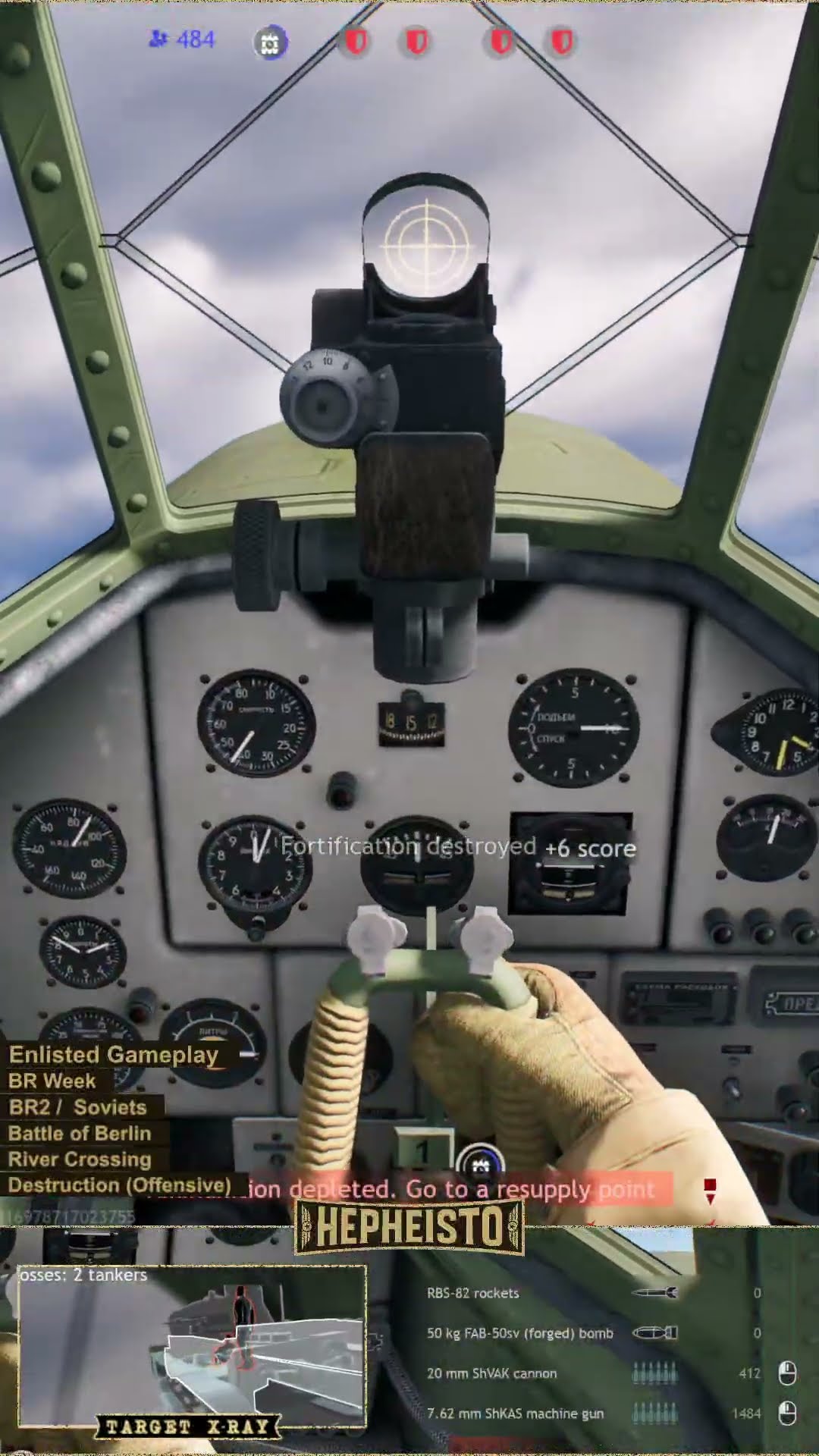 Pilot eliminates Panzer III B with 20mm MG