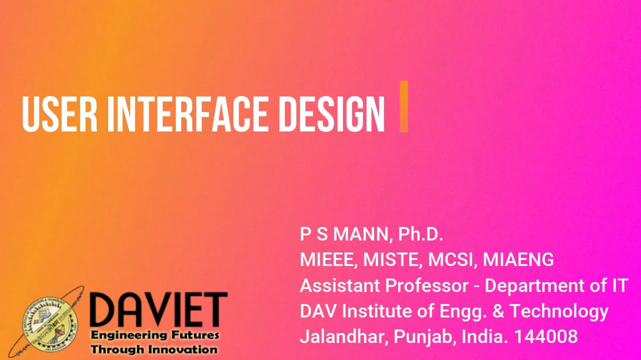 User Interface Design   #Software #Engineering #UserInterfaceDesign #Tutorial