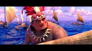 Kadr z teledysku Un nuevo hogar *Final* [We Know the Way *Finale*] (Castilian Spanish) tekst piosenki Moana (OST)