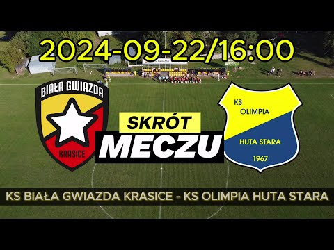 2024-09-22 KS BIAŁA GWIAZDA KRASICE vs KS OLIMPIA HUTA STARA | SKRÓT | Częstochowa Klasa A Grupa 2