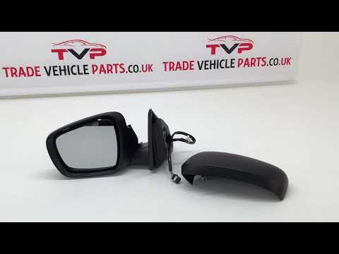 Fits Renault Kadjar 2015-2018 Door Wing Mirror Electric Heated With Indicator Power Fold Primed Cover 9 Pins Passenger Side video