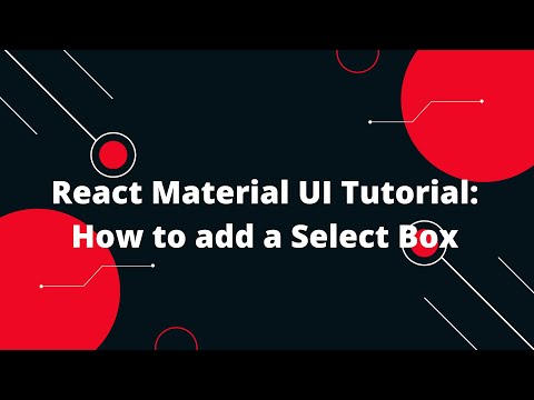 React Material Ui Tutorial Select Box