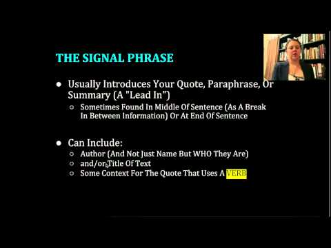 MLA FORMATTING: IN-TEXT CITATIONS - THE BASICS
