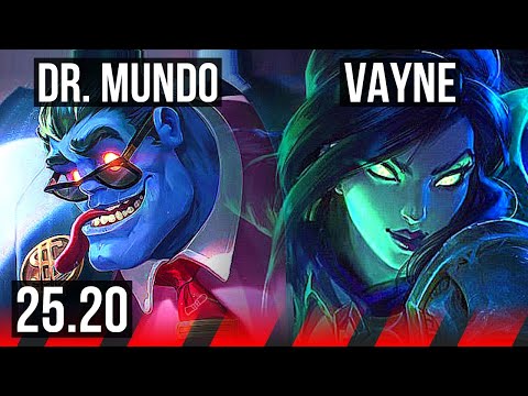 DR. MUNDO vs VAYNE (TOP) | 5/2/6 | EUW Diamond | 25.20