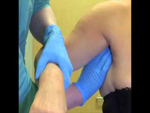 Examination  of the axillary nodes