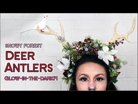 DIY Deer Antlers | GLOW IN THE DARK