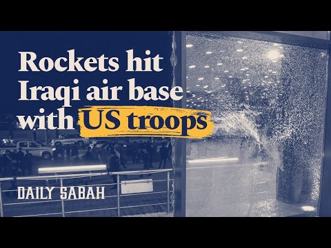 Rockets hit Iraqi air base with US troops, killing 1, injuring 8