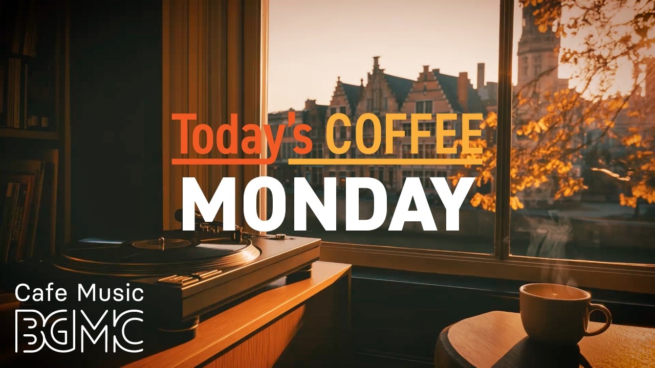 Cafe Music LIVE | Today's COFFEE MONDAY: Autumn Window Jazz for Morning Work