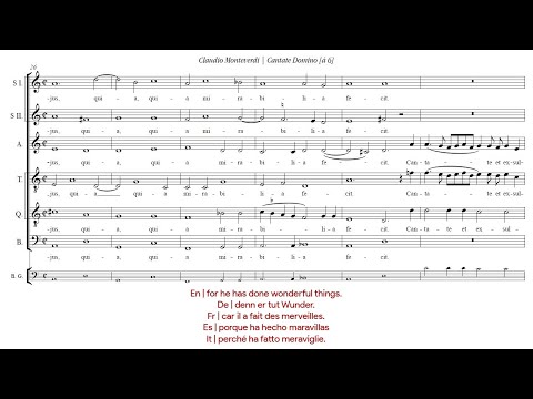Claudio Monteverdi | Cantate Domino [á 6; Concerto Italiano; Rinaldo Alessandrini]