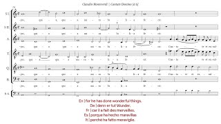Claudio Monteverdi | Cantate Domino [á 6; Concerto Italiano; Rinaldo Alessandrini]