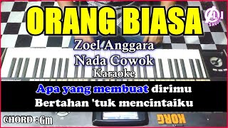 Download lagu ORANG BIASA Karaoke Nada Cowok | Karaoke Dangdut Korg Pa3x (Chord&Lirik) mp3