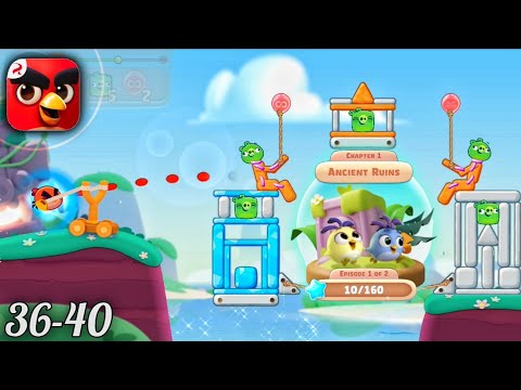 Angry Birds Journey - Ancient Ruins Level 36-40 | Angry Birds Journey Chapter 1 Gameplay
