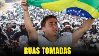 Motorcyclists invade Brasília in support of Nikolas' movement.