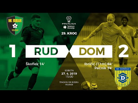 29.krog: Rudar - Domžale 1:2 ; Prva liga Telekom Slovenije 2018/2019