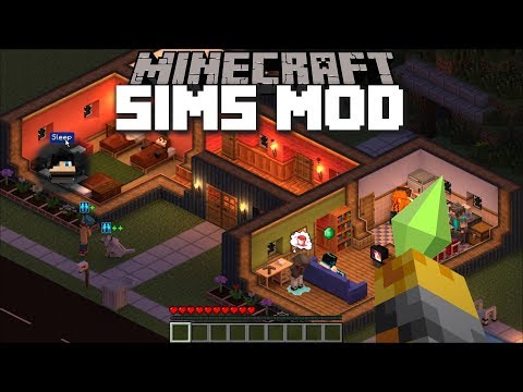 MC Naveed - Minecraft - Minecraft SIMS MOD / BECOME KING OF THE VILLAGE AND GROW THE SIMS CITY!! Minecraft