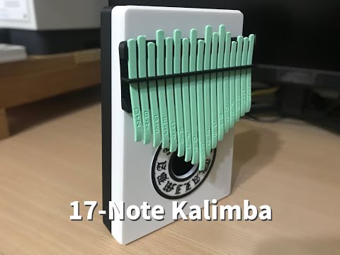 Tunable 17-key Kalimba, a 3D-printed kalimba