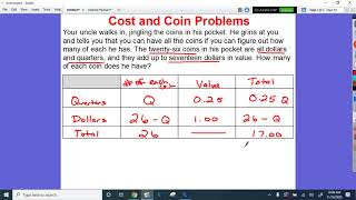 Coin Problems with a Chart