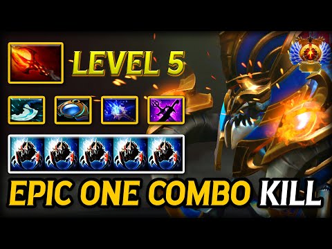 EPIC COMBO KILL OFFLANE Nyx Assassin | LEVEL 5 Dagon Item | 100% Show no Mercy 7.39e Dota 2