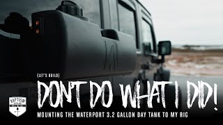 The WaterPort 3.2 Gallon Day Tank *Mounting & Review*