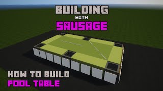 Minecraft - BWS - How to Build: Pool Table!!!