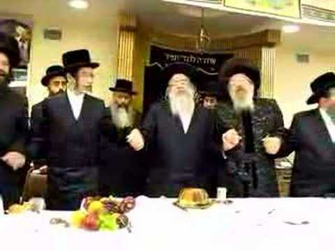 Sanz Klausenburg Rebbe With Zimigrod Rebbe