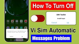 how to stop vi flash message | sim toolkit notification off | vi menu notification off | vi menu