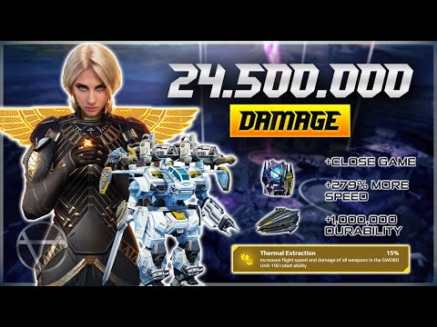 24.5 Million DAMAGE – Sword Unit w/ NEW Shani Pilot | War Robots Gameplay