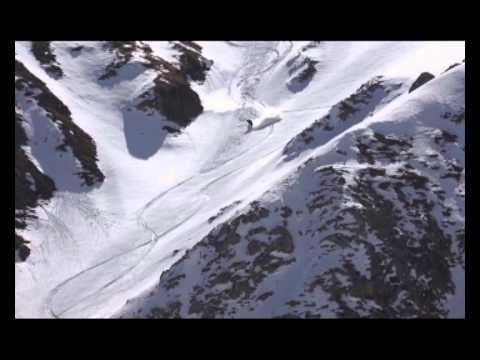 Randonnée en snowboard Courmayeur, mars 2012.