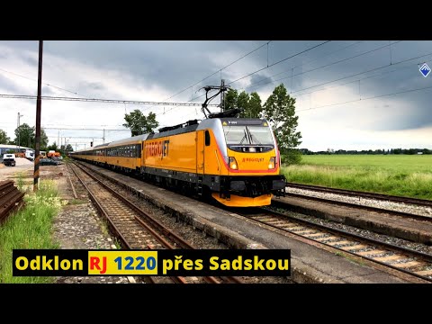 Odkloněný RegioJet z Chorvatska - RJ 1220 - 9.6.2022 / Diverted RegioJet from Croatia