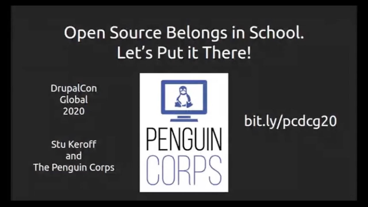 Open source belongs in school. Let’s put it there! | DrupalCon Global 2020
