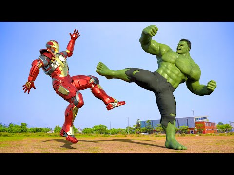 The pinnacle of strength vs. intelligence: Hulk meets Iron Man | Avengers
