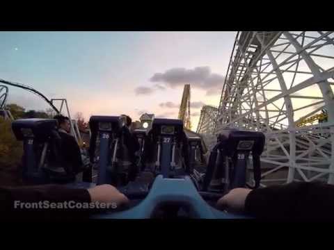 Skyrush POV 60fps HD On-Ride Back Row AT SUNSET! Hersheypark Roller Coaster GoPro Superview Video
