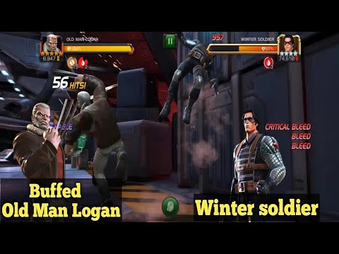 buffed Old Man Logan test  | Winter soldier | Rol -Marvel contest of Champions
