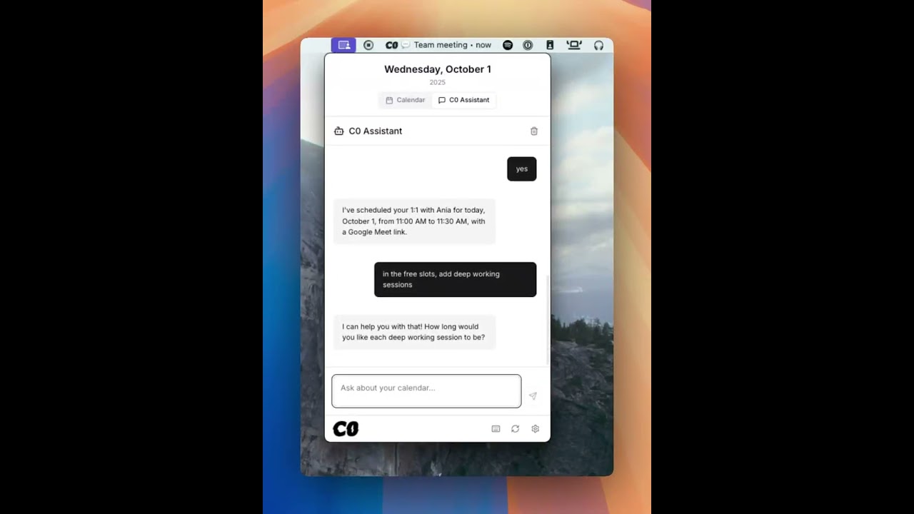 Calendar0 demo video