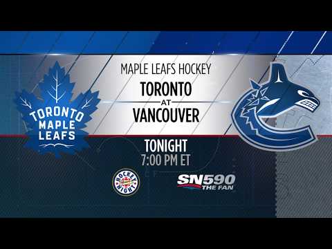 Molson Canadian Leafs Gameday: Toronto at Vancouver - December 2, 2017