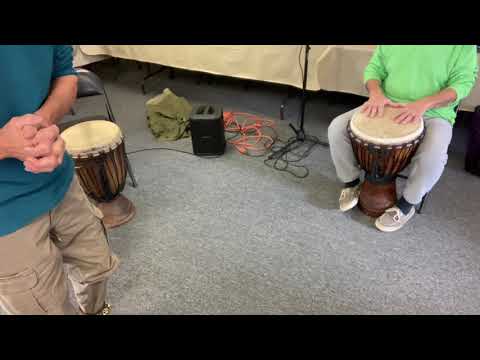 "Dansa" Djembe Rhythms #1+ #2 - Play along w/Drummers