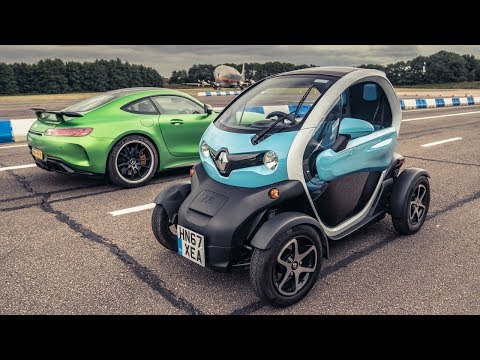 メルセデス-AMG GT R (IN REVERSE!) vs ルノー・トゥイージー｜ドラッグレース｜トップギア (Mercedes-AMG GT R (IN REVERSE!) vs Renault Twizy | Drag Races | Top Gear)