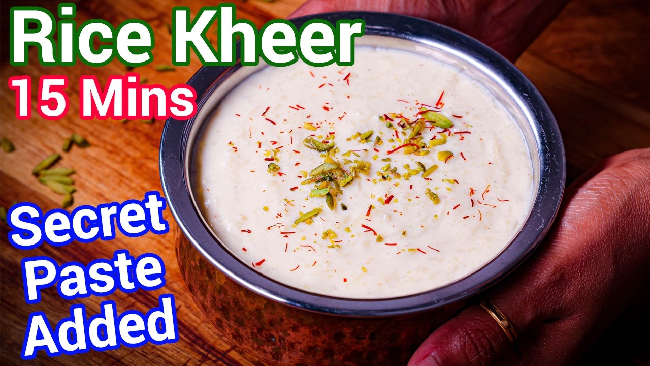 Traditional Rice Kheer in Just 15 Minutes | Secret Paste for Extra Creamy Kheer Easy Festival Sweet