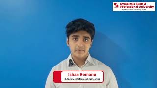 Ishan Remane from B.Tech Mechatronics placed in Emerson | SSPU | Student Success