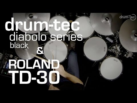 * MINT * Drum-tec Diablo 12" x 5" Electronic Mesh Head Tom Floor Tom Drum Kit with Real Feel Head - Premium Shell image 16