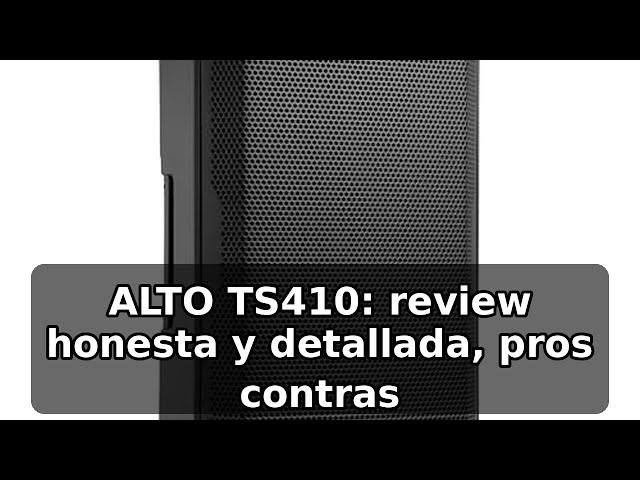 Vídeo relacionado con ALTO TS410 Altavoz Autoamplificado 2000W 10 Pulgadas con Mesa de Mezclas de 3 Canales, Streaming Bluetooth, Emparejamiento Inalámbrico de Altavoces, DSP y App