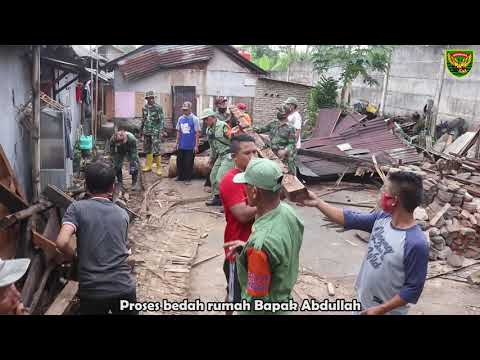 Bedah Rumah Bapak Abdullah Dalam Rangka TMMD Ke - 109 Ta. 2020 Kodim 0410/KBL
