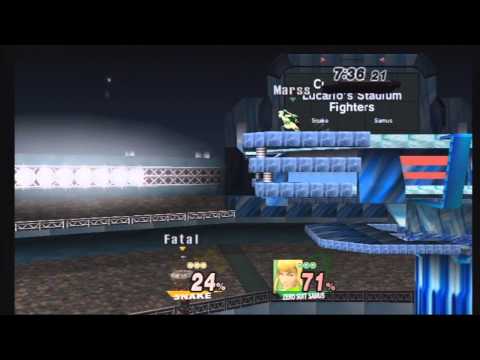 SSBB - Fatal (Snake) Vs Marss (Zero Suit Samus) - Mega Mass Madness 5