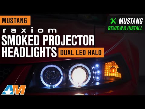 1999-2004 Mustang Raxiom Smoked Projector Headlights - Dual LED Halo Review & Install