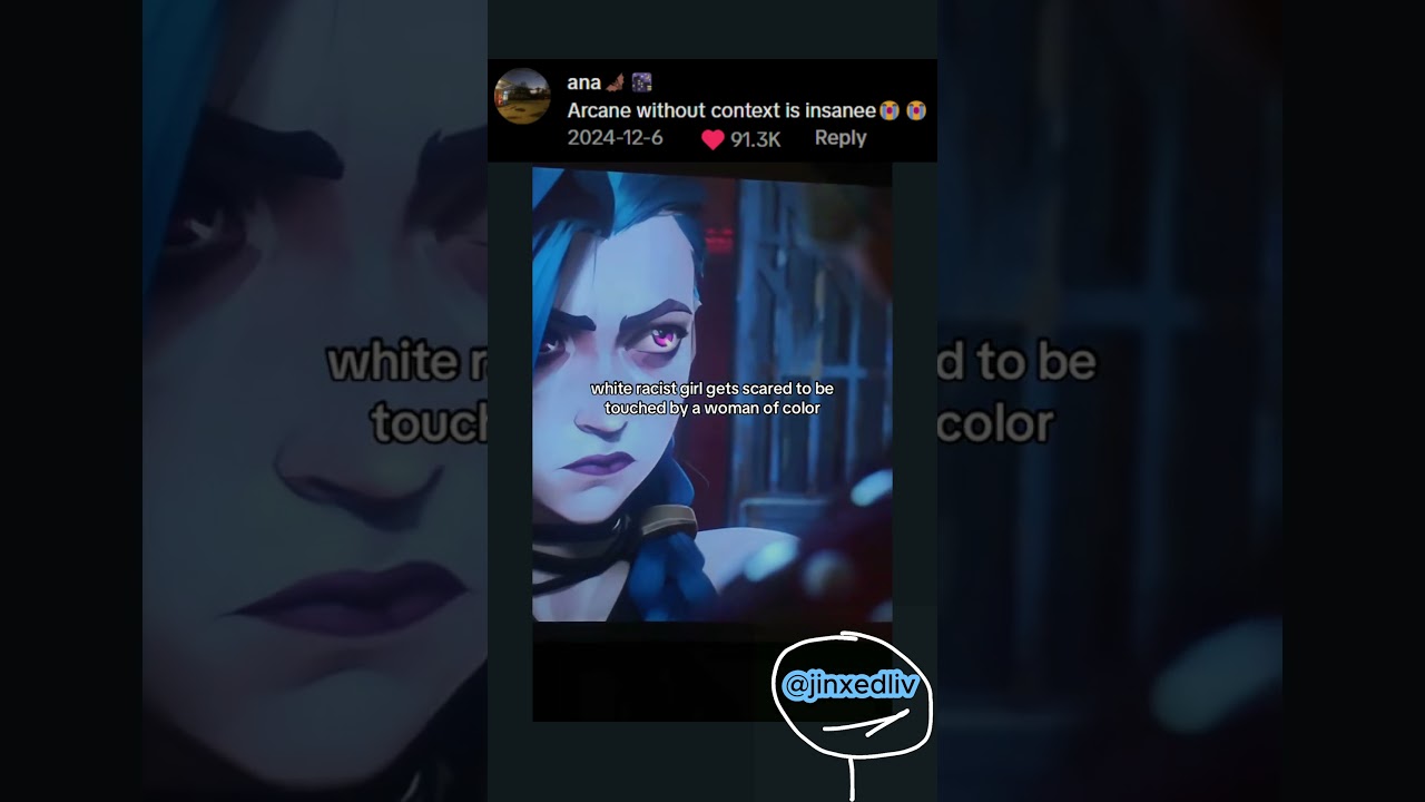 out of context... #arcane #jinx #powder #arcaneleagueoflegends #arcaneseason2 #nocontext