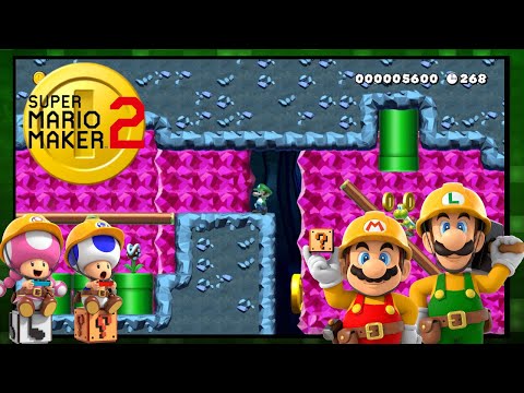 Seesaw Piranha Cave - Mario Maker 2 Awesome Level!