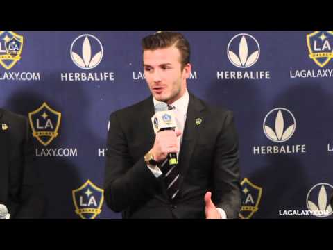 David Beckham LA Galaxy Press Conference