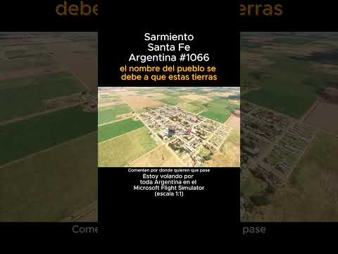 Sarmiento, Santa Fe desde el Microsoft Flight Simulator #sarmiento #santafe #msfs #argentina