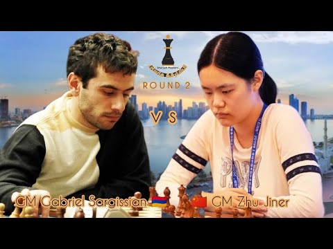 Another Same by Agree Draw in this Round | GM Sargissian 🇦🇲 vs 🇨🇳 GM Zhu Jiner Sarjah Master 2025 ♟️