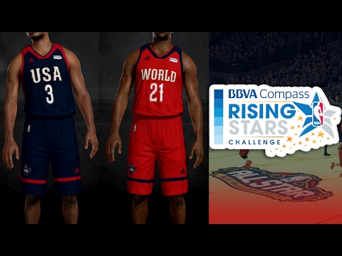 NBA 2K17 2017 Rising Stars Jersey & Court Tutorial
